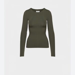 Babaton Dark Green Long Sleeve Top